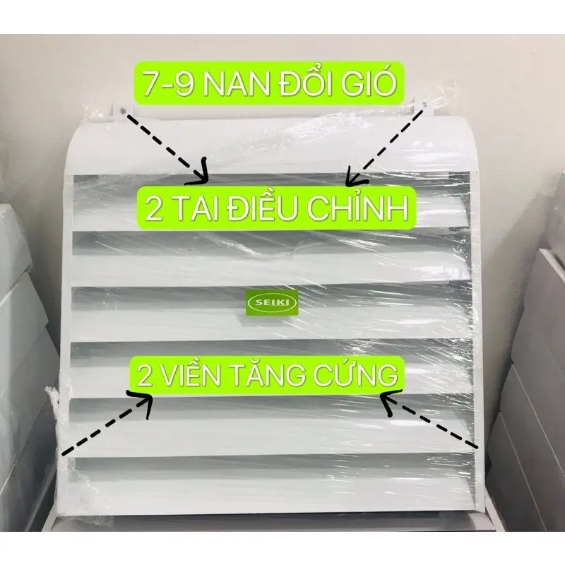 MẶT NẠ CHUYỂN HƯỚNG GIÓ DÀN NÓNG ĐIỀU HÒA MẢY LẠNH TÔN SƠN TĨNH ĐIỆN hoặc nhựa lắp ghép máylạnh mini 6
