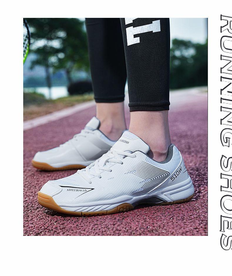Product Introduction of New Men's and Women's Table Tennis Ball Shoes Tendon Bottom Breathable Casual Badminton Sneaker Non-Slip Wear-Resistant Couples Running Shoes sepatu  basket Professional Anti-Slip Badminton Shoes 15