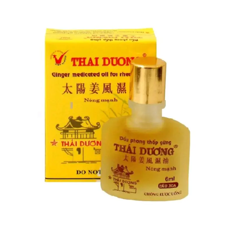 Dầu Gừng Xoa Bóp Thái Dương 6ml - Hỗ Trợ Cảm Cúm, Đau Vai Gáy và Đau Mình Mẩy 0