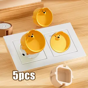 Socket Cover Pelindung Stopkontak 5pcs / Penutup Listrik Aman untuk Anak