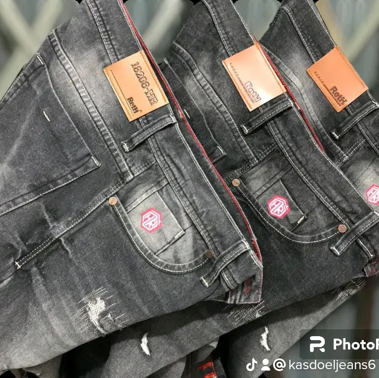 Celana Jeans Sobek Pendek Pria Denim Distro Premium  34 35 36 37 38 39 Santai 3