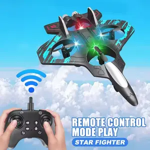 Rc Mainan Pesawat Terbang 2.4G EPP Stunt Remote Control Led Glider Airplane Foam
