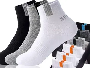 ( 3 PASANG ) KAOS KAKI OLAHRAGA PENDEK TEBAL / KAOS Sport