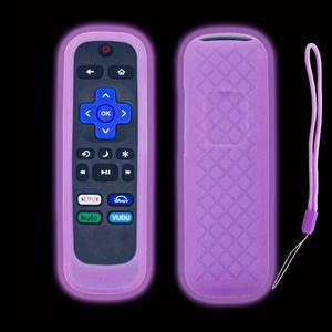 Funda de silicona para control remoto que brilla en la oscuridad, 1 unidad suave y universal para control remoto de TCL, Hisense, Protector de control remoto para decoración de Halloween
