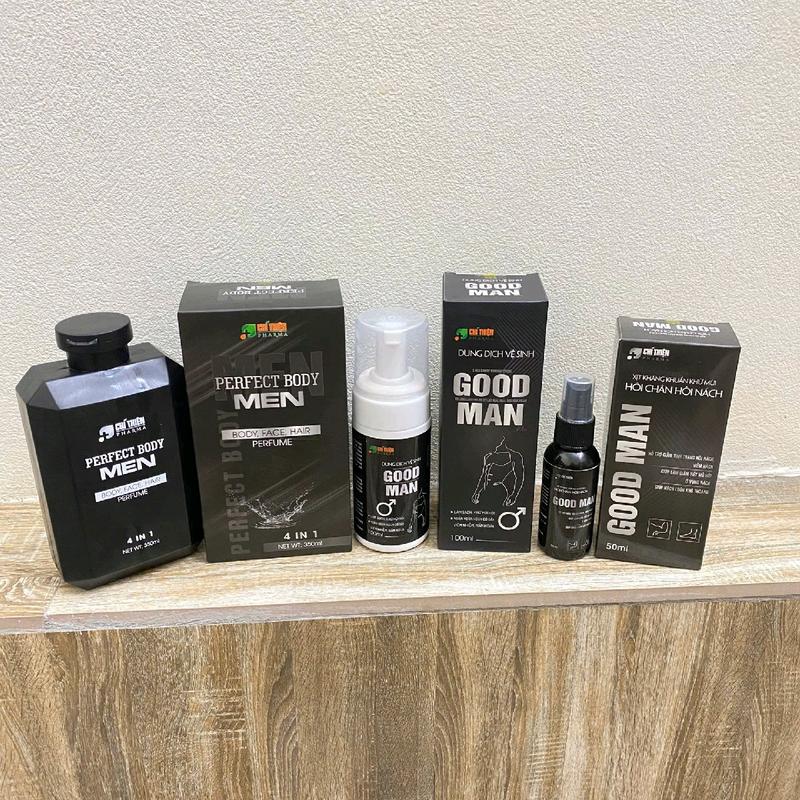 Combo 3 sp dành cho nam 1 chai sữa tắm gội 350ml+ 1 dd tạo bọt 100ml + 1 xịt khử mùi cơ thể 50ml cực thơm