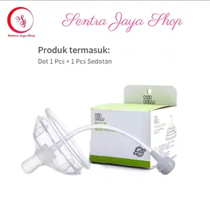 Dot Botol Susu Bayi Silikon Piko Bello dengan Sedotan