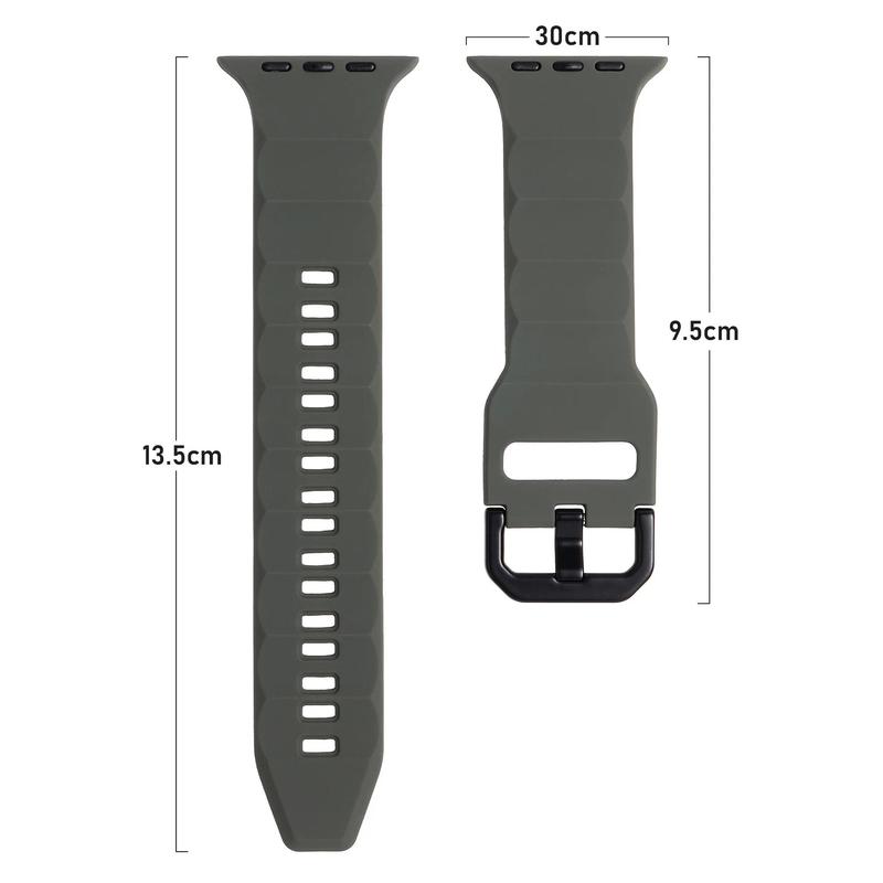 Dây đeo silicon, cho Apple Watch Ultra 2, Có sẵn trong 49mm, 45mm, 44mm, 42mm, 41mm, 38mm, 40mm, Vòng đeo tay băng, Tương thích với Dòng Iwatch 9, 8, 7, 6, 5, 4, SE, Correa Phụ Kiện Smartwatch 6