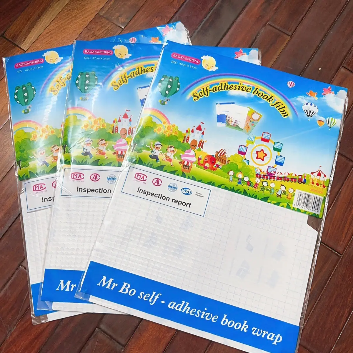 Combo Túi 10 Decal Bọc Sách Vở Cỡ 28x38/30x43/34x47cm Chống Nước, Chống Rách