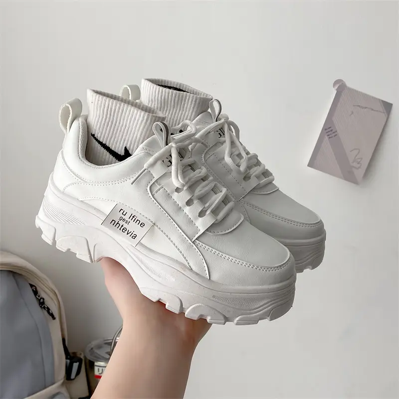 Sepatu Sneakers Wanita "ALEXA" Coffee And Cream SW-323 Karet Olahraga Casual Shoes Sport Kasual Cewek Cewek 3