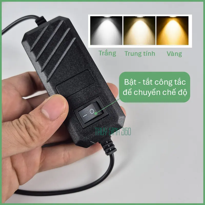 Đèn Rọi 3 Chế Độ Màu Coco - Chất Liệu Nhôm - Sử Dụng Cho Bể Thủy Sinh, Biotop, Bán Cạn, Tiểu Cảnh 4