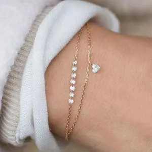 💍SAM💍 FA09 Gelang Mutiara crystal Emas Fashion Wanita