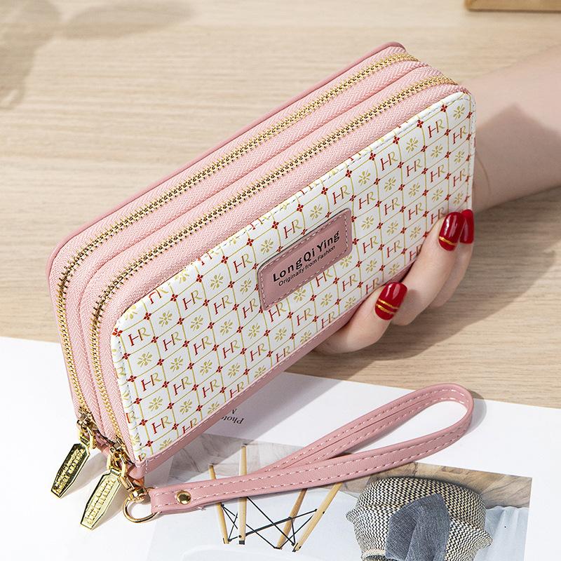 Ví nữ cầm tay nhiều ngăn hai khóa kéo BAG U VHR12 Clutch Women