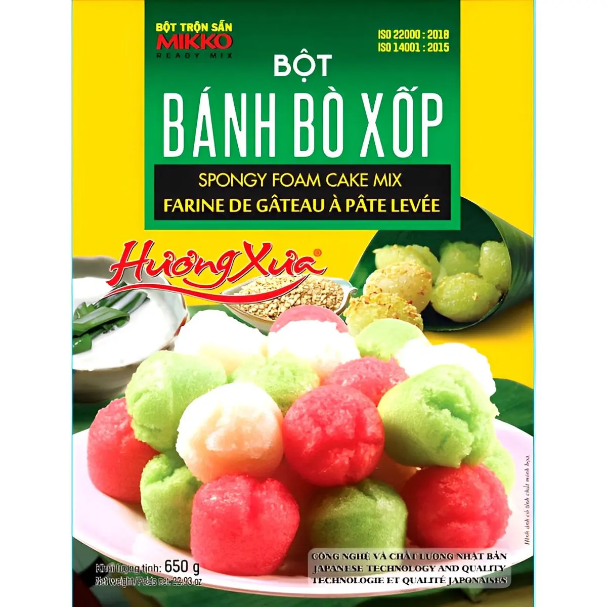 Bột bánh bò xốp Mikko Hương Xưa gói 650gr công nghệ Nhật Bản