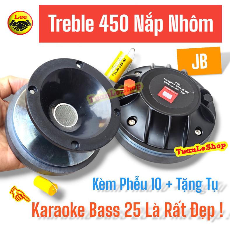 2 LOA TREP 450 DÀNH CHO BASS 25 KARAOKE, HOẶC BASS 30 COI 65 ĐỔ LẠI , HOẶC CHƠI LOA KÉO BASS 40, THAY THẾ TREBLE GIẤY 10
