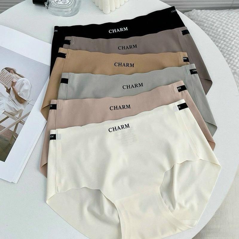 Set 5 Quần lót nữ đúc su thun lạnh không đường may mềm mịn 0