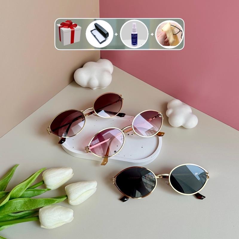 HOT Kính râm nữ MM oval hot hit Kính mắt women Voi