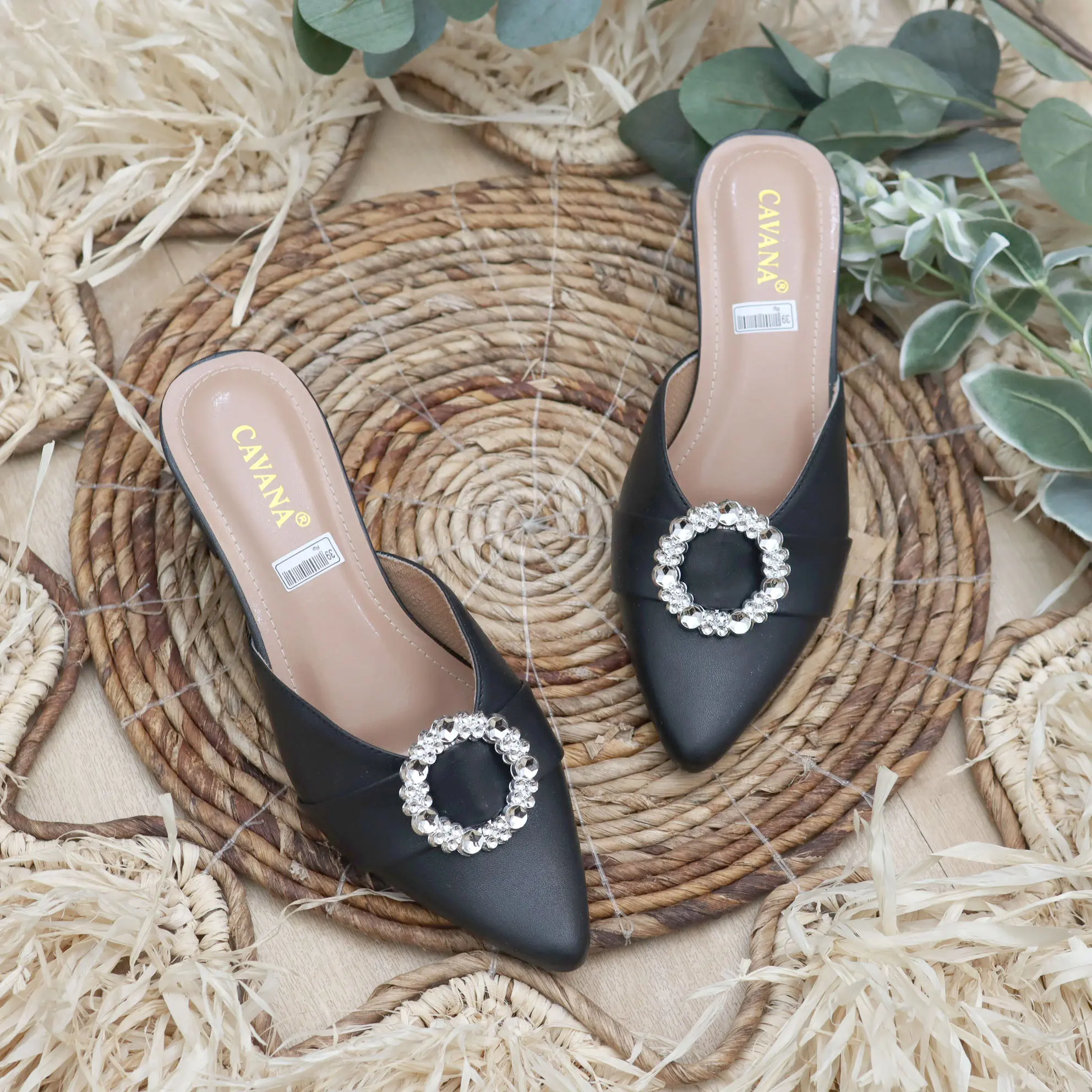Sandal Hak Tahu Wanita Elina SDH268 Sol Karet