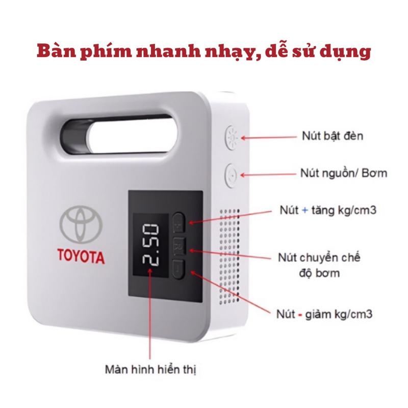Bơm lốp toyota điện tử tự ngắt dành cho xe 5-7 chỗ , hàng chính hãng bảo hành lỗi 1 đổi 1 12 tháng 1
