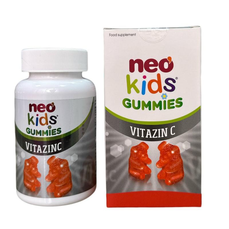 Gummies VitazinC Neo kids  Kẹo dẻo tăng đề kháng cải thiện biếng ăn cho bé từ 3 tuổi (60 viên)