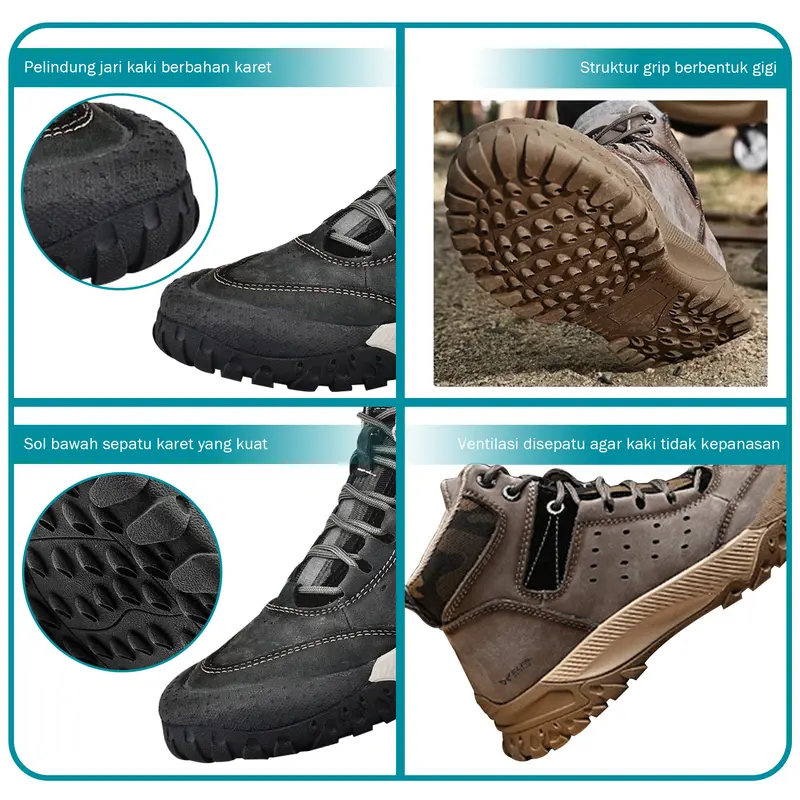 Elfs Active ATLAS Hiking Shoes - Sepatu Gunung High Cut Water Resist Outdoor Sport Pria 1