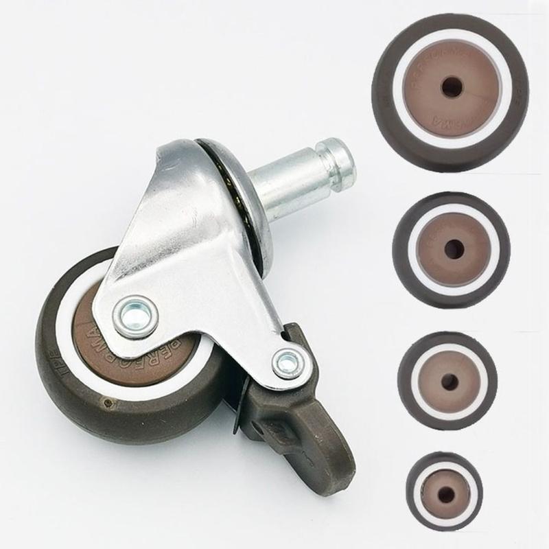 Product Introduction of New TPR Rubber Casters Mute Replacement Rubber Roller Suitcase Wheel Parts Rubber Coated Wheel 9