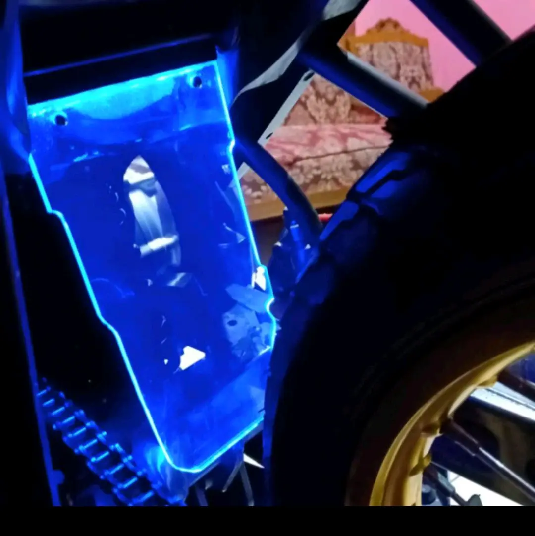 tutup shock belakang vixion lampu led