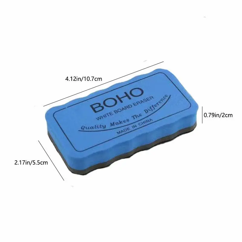 Random Color Magnetic Drawing Board Eraser, 3 Counts Portable White Board Eraser for School and Office, Office Supplies 1