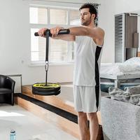 Gambar BODYMASTER Forearm Wrist Roller BM-32 Hand Arm Fitness Lengan Otot - Black dari Indofitnes.ID Kota Surabaya 3 Tokopedia