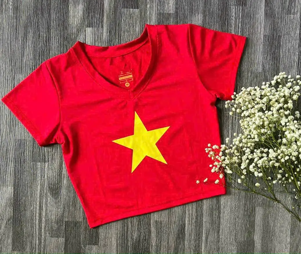 Áo Croptop Sao Vàng Dành Cho Phái Nữ Tập Gym , Yoga ,Aerobic siêu xinh.