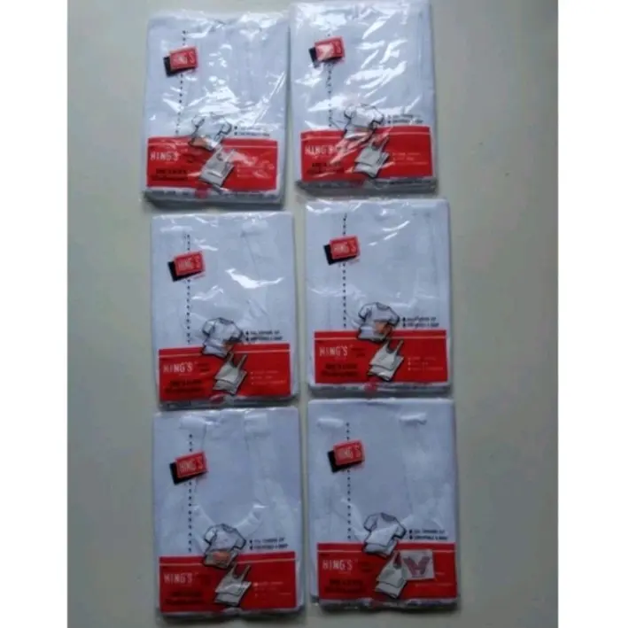 [[ 3Pcs ]] Singlet Pria Dewasa Hing's / Kaos Dalam Pria Salur Hing's - Size 32 - 42