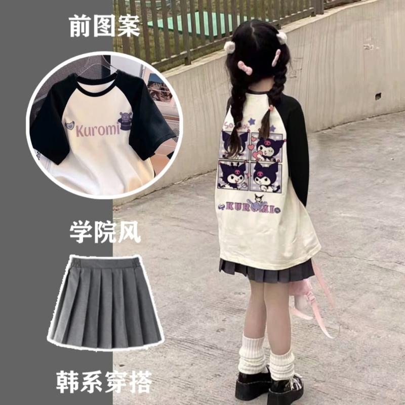 Bộ Đồ Váy Dài Tay Cho Bé Gái, Phong Cách Preppy, Bộ Hai Mảnh, Thích Hợp Cho Mùa Thu Và Mùa Đông, Áo Trẻ Em Trung Và Lớn, Thích Hợp Cho Học Sinh, Váy Xếp Ly JK 1