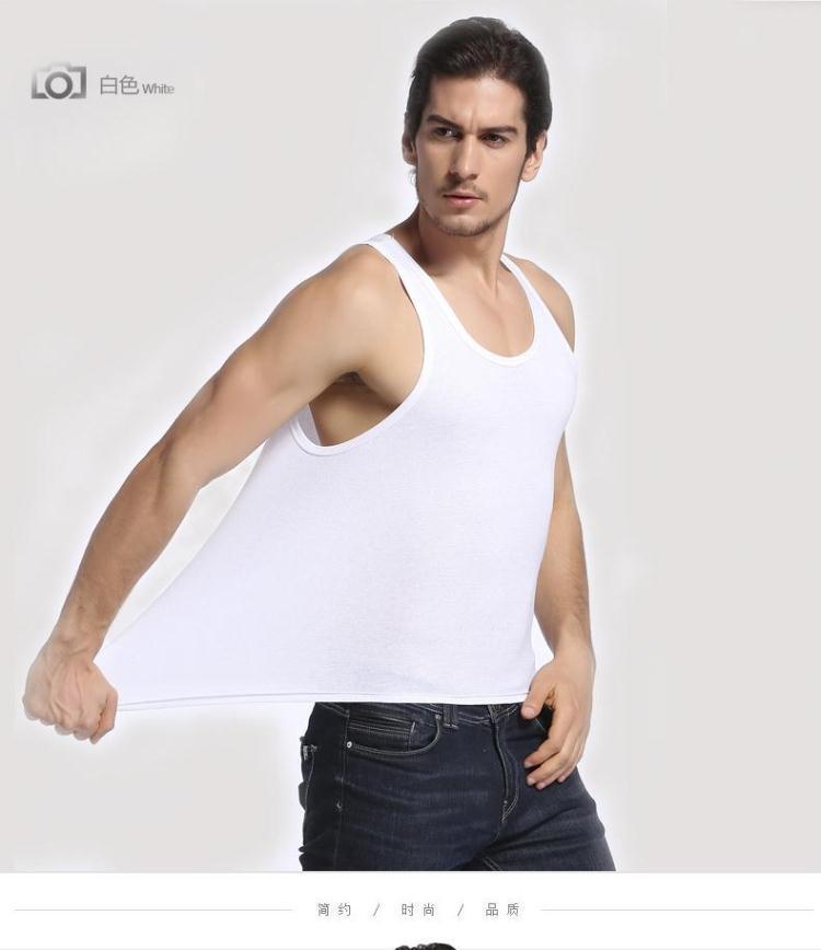 Product Introduction of Áo Vest 100% Cotton, Dành Cho Nam Giới, Phong Cách Trẻ Trung Mùa Hè, Mỏng Vừa Vặn, Co Giãn, Áo Lót Thể Thao, Không Tay, Hàng Mới Về, 1 / 3 Mảnh 7
