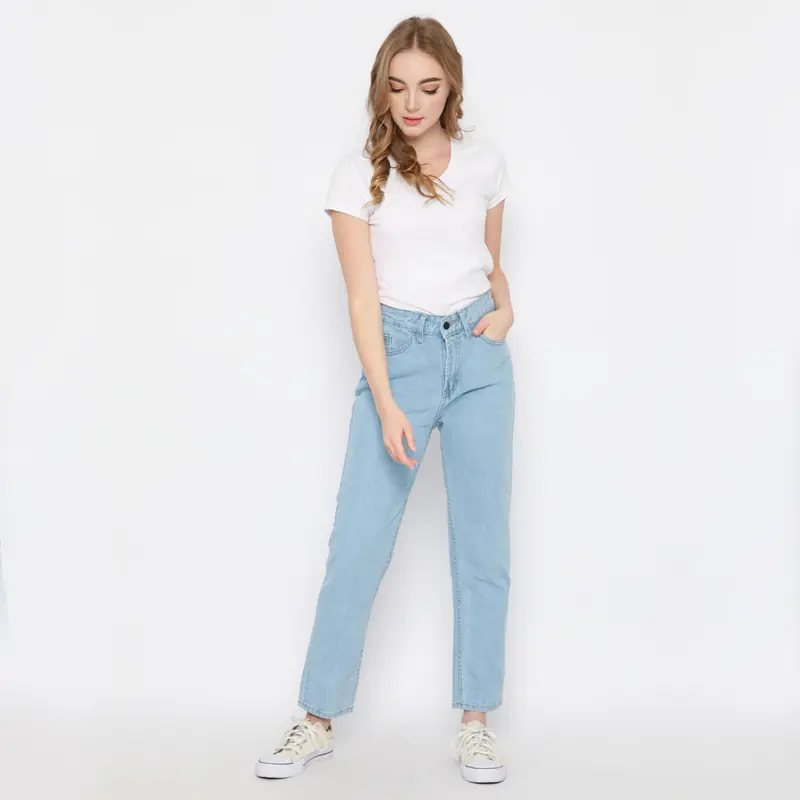 Celana Boyfriend Highwaist Jeans NUBER FIREWEED Panjang Dewasa Denim 8