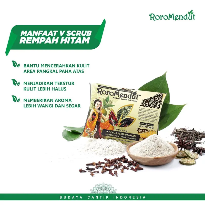 RORO MENDUT VSCRUB LULUR PENCERAH SELANGKANGAN BOKONG 4