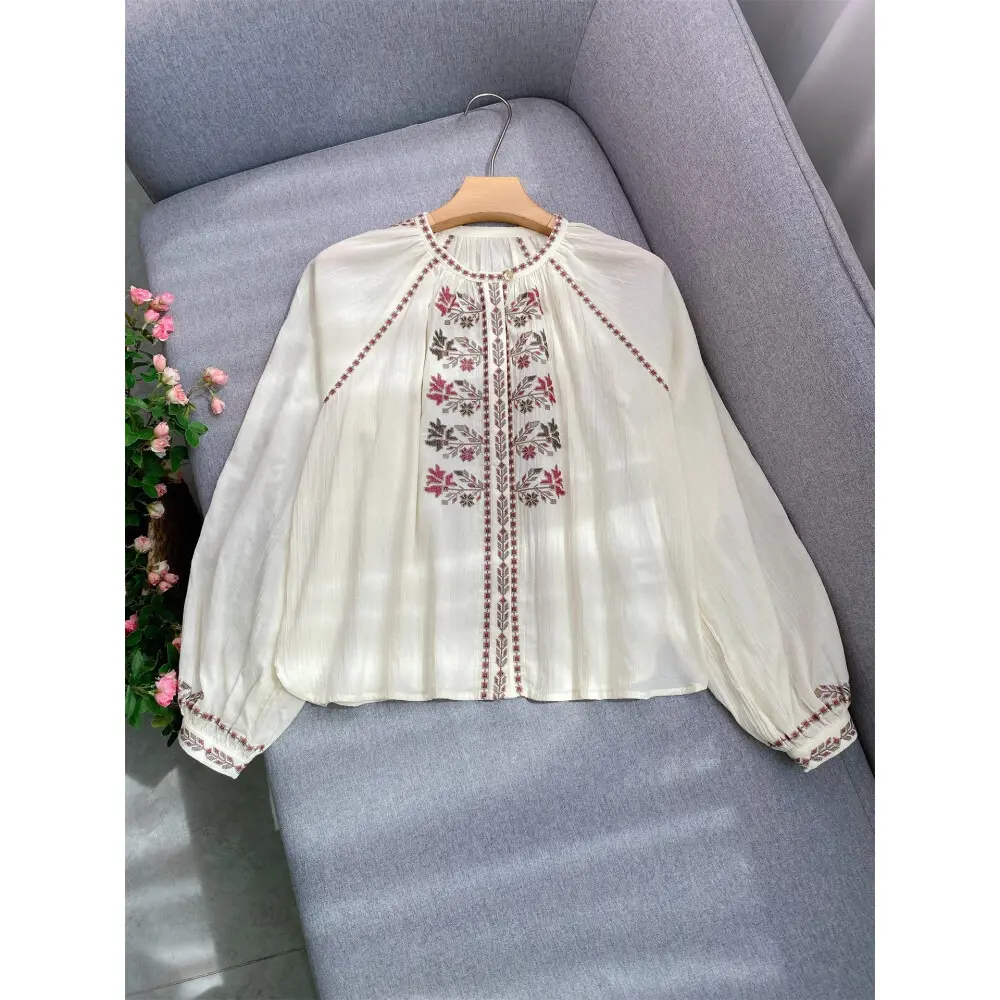 FADFAD Kemeja lengan panjang model longgar gaya casual untuk wanita ...