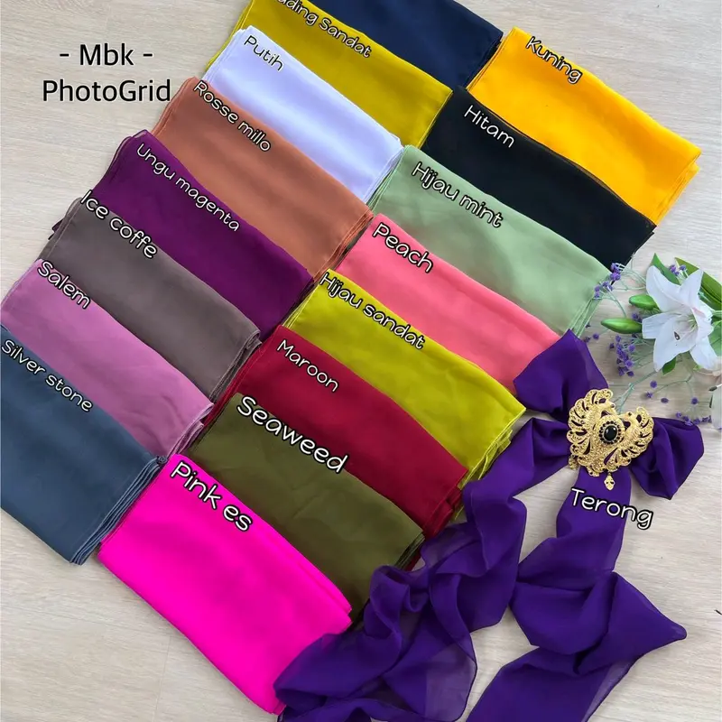 SELENDANG/ikat pinggang bahan nya sifon creff Hitam 1