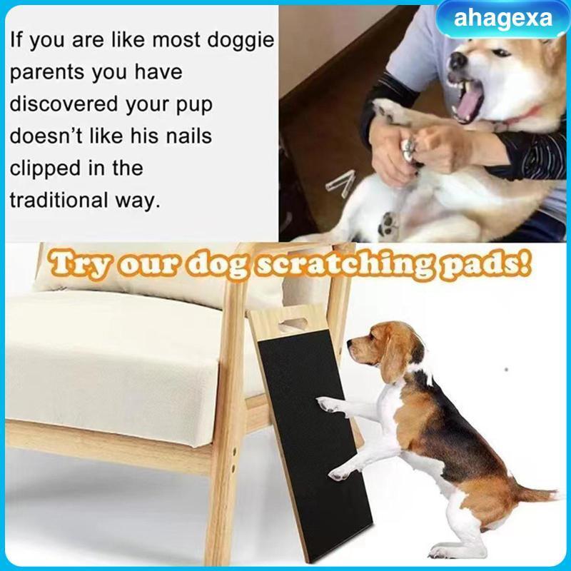 [Ahagexa] Scratch Pad Nails, Wooden Dog Nail File Board 14.6 x 8.7Inches Interactive Pet Toy for Dogs Cats 7