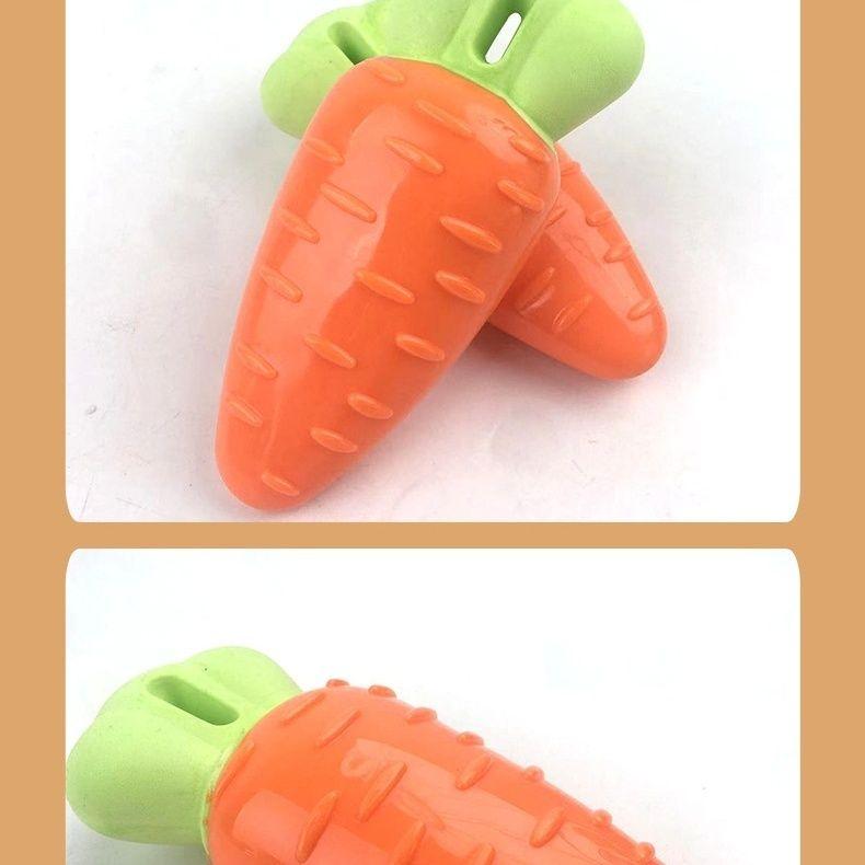 Product Introduction of [Store Hot Sale] Dog Carrot TPR Bite-Resistant Toys Vegetable Puppy Interactive Sound Relieving Stuffy Molar Carrot Pet Toy 11