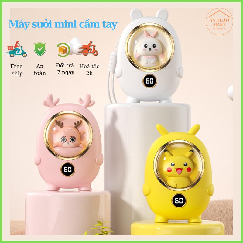 Máy sưởi mini cầm tay máy sưởi tay kiêm sạc dự phòng làm đecor trang trí làm quà tặng ý nghĩa