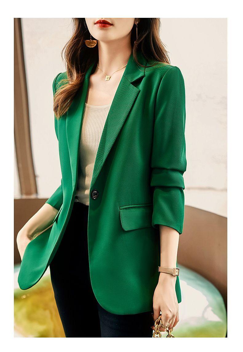 Product Introduction of Áo Khoác Vest, Dành Cho Nữ, Hàng Mới Về Mùa Xuân Năm 2024, Phong Cách Hàn Quốc, Dáng Ôm, Dễ Phối Đồ Dáng Rộng Vừa Vặn, Dài Tay, Áo Khoác Phong Cách Anh Quốc, Áo Khoác Nữ 13
