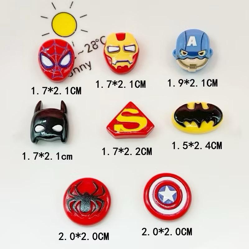 SET 8 CHARM SIÊU NHÂN GẮN DÉP TỔ ONG DÉP SỤC THEO CHỦ ĐỀ