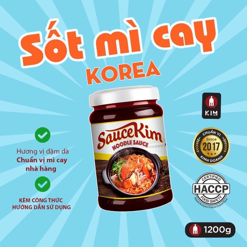 SỐT MÌ CAY SAUCEKIM NẤU MÌ CAY 7 CẤP ĐỘ VỊ TRUYỀN THỐNG