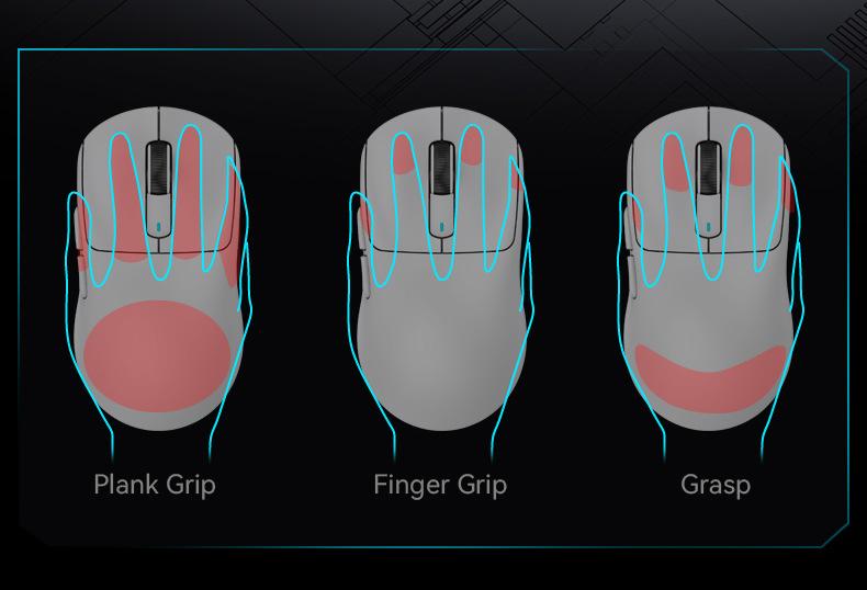 Product Introduction of Original Attack Shark X3 Wireless Mouse Multiple Colors Three-mode Lightweight Design Ergonomics PAW3395 E-sports Gaming Mouse 12