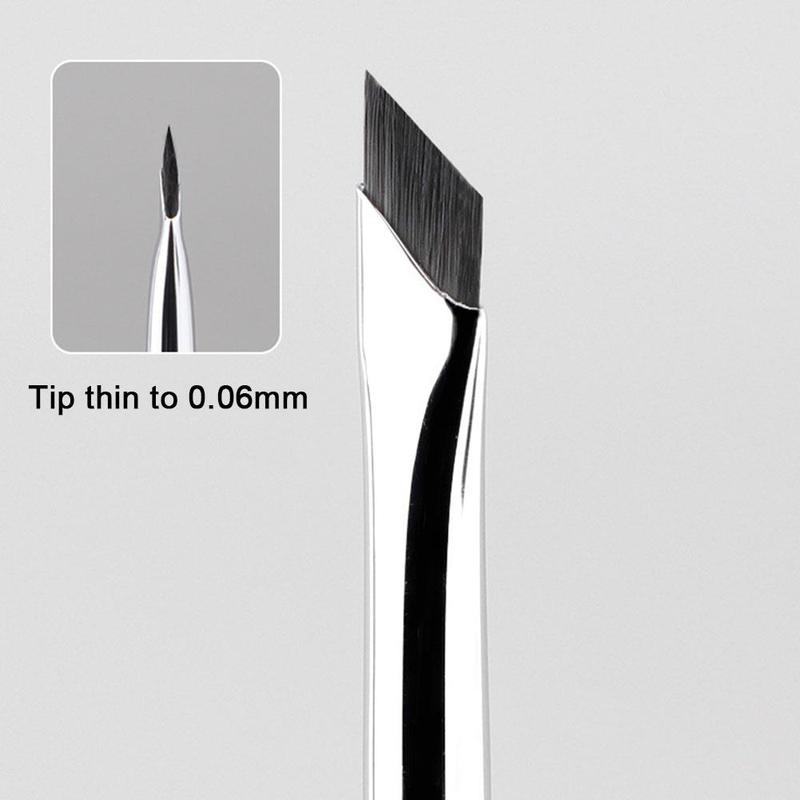 Product Introduction of Flat Eyebrow Brush Upgrade Eyeliner Brush Ultra Thin Eyebrow Makeup Flat Brush Brush Place G3T9 43