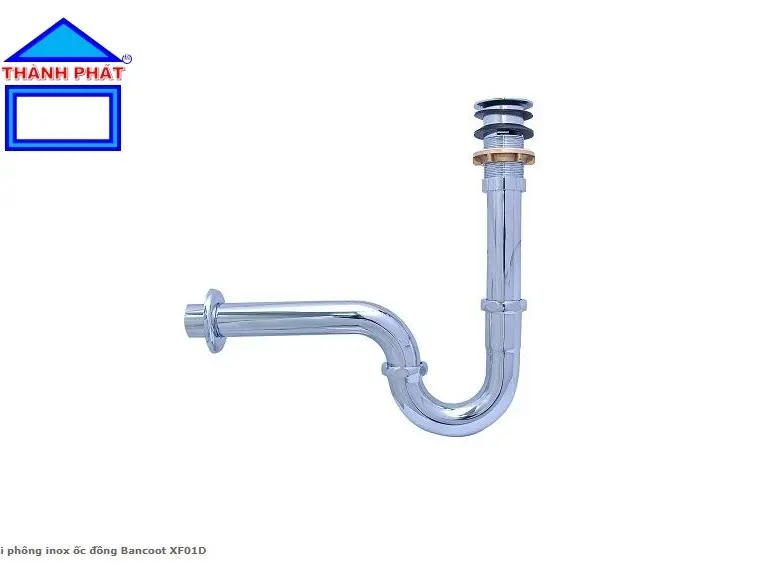 BanCoot - Bộ Xi phông chậu lavabo inox XF01D, XF02M, XF02D, ốc đồng, xi phông chậu bàn đá, chính hãng 0
