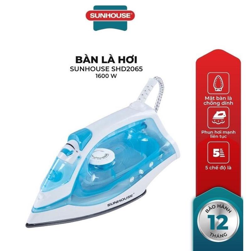 Bàn ủi (Bàn là) hơi nước SUNHOUSE SHD2065 - Hàng chính hãng