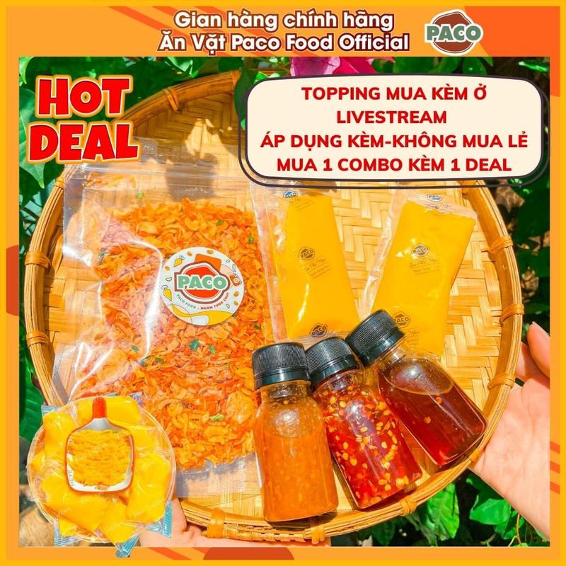 [DEAL 1K TRONG LIVESTREAM] SỐT TẮC SỐT ỚT RIM SỐT MUỐI RUỐC HÀNH PHI ( MUA KÈM COMBO KHÔNG MUA LẺ ) đồ ăn vặt nhẹ khô snacks ăn kèm bánh tráng phơi sương Nước Sốt Gia Vị
