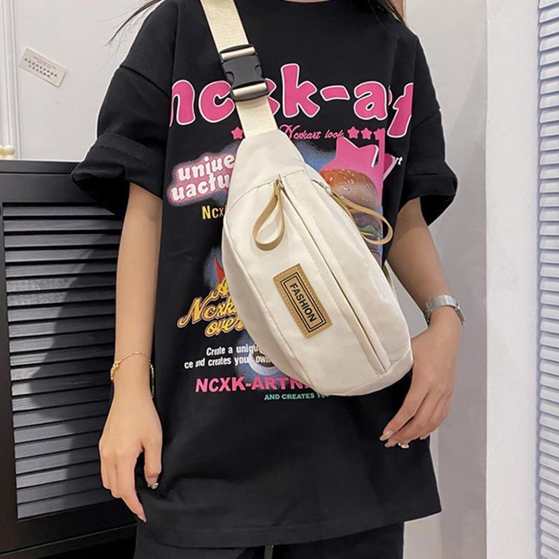 Chest Bag For Men Solid Color Waist Bag High Quality Women Shoulder Bag Multifunction Male Fanny Pack Crossbody Small Bag 0
