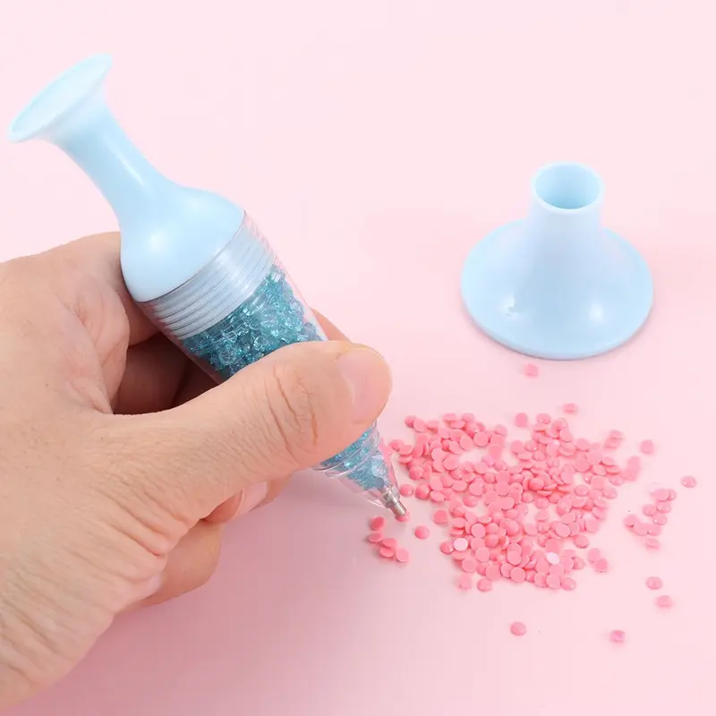 Phụ Kiện May Vá Hình Chậu Hoa, Thủ Công, Dụng Cụ Vẽ Tranh 5D, Giá Chân Đế Vẽ Tranh, Bút Khoan Điểm, Có Thể Đeo 7