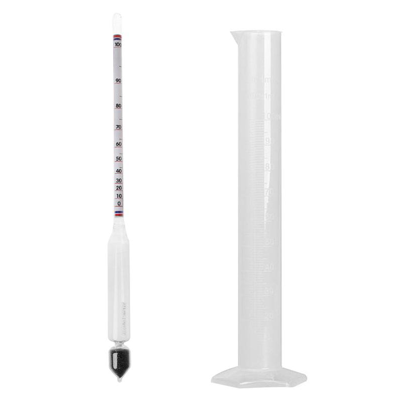 Máy Kiểm Tra Hydrometer, Dụng Cụ Đo Đo, Bộ Chai Đo Cổ Điển, Dụng Cụ Đo Nồng Độ Rượu, Dụng Cụ Đo 0-100ml